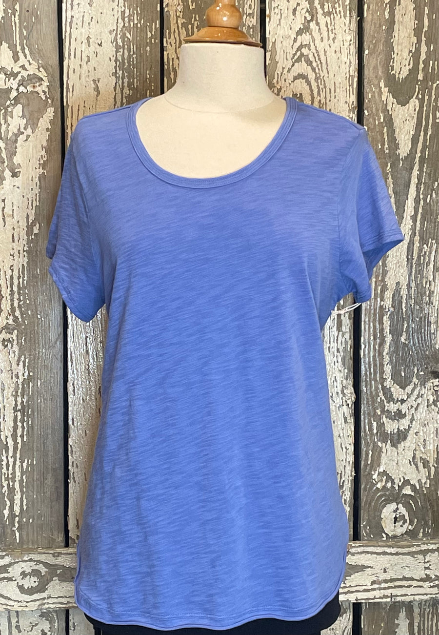 Escape Scoop Neck Slub Tee 10007 - Robin Boutique-Boutique 