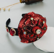 Sequin Rose Headband