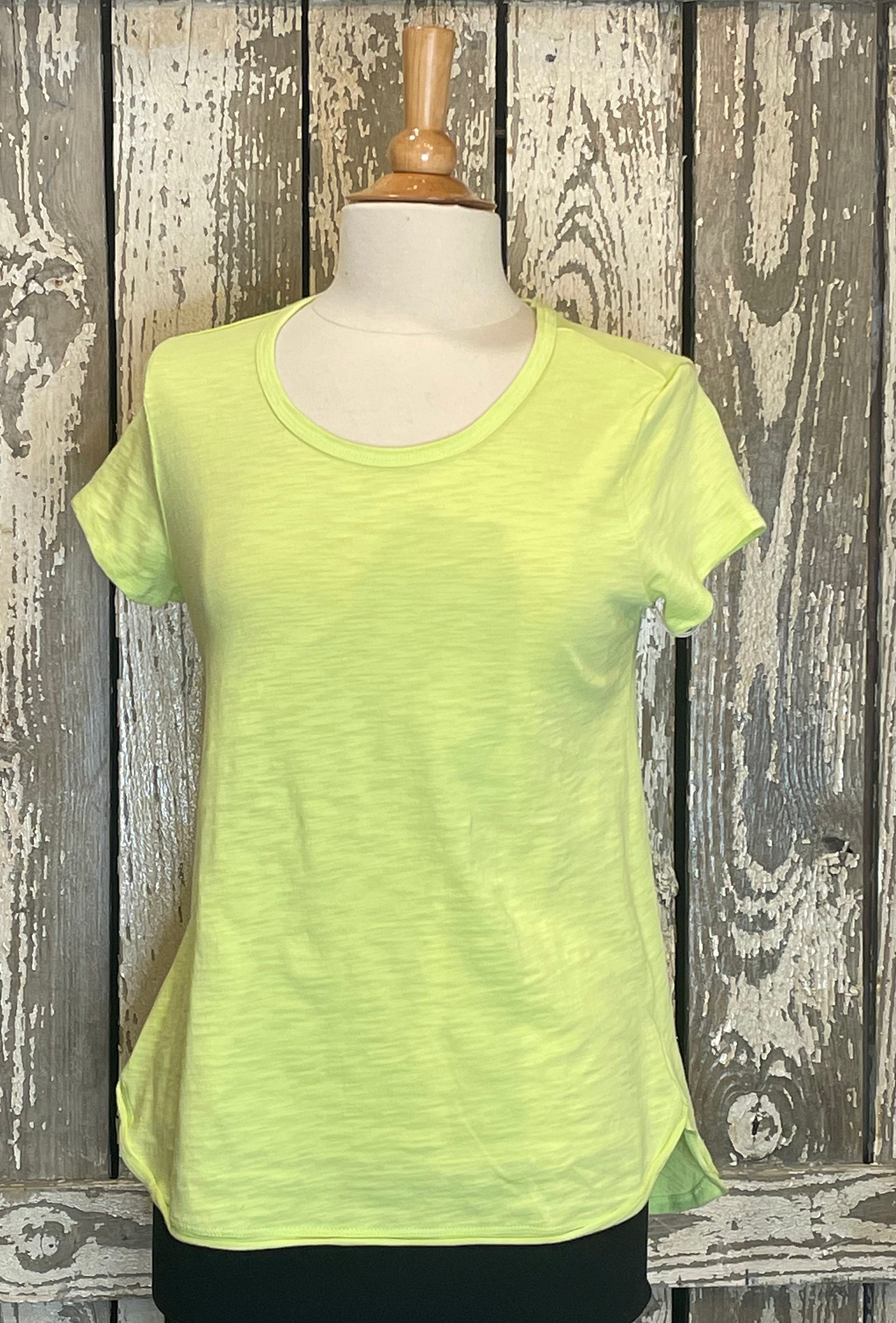 Escape Scoop Neck Slub Tee 10007 - Robin Boutique-Boutique 