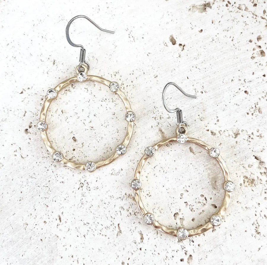 Crystal Hoop Earrings