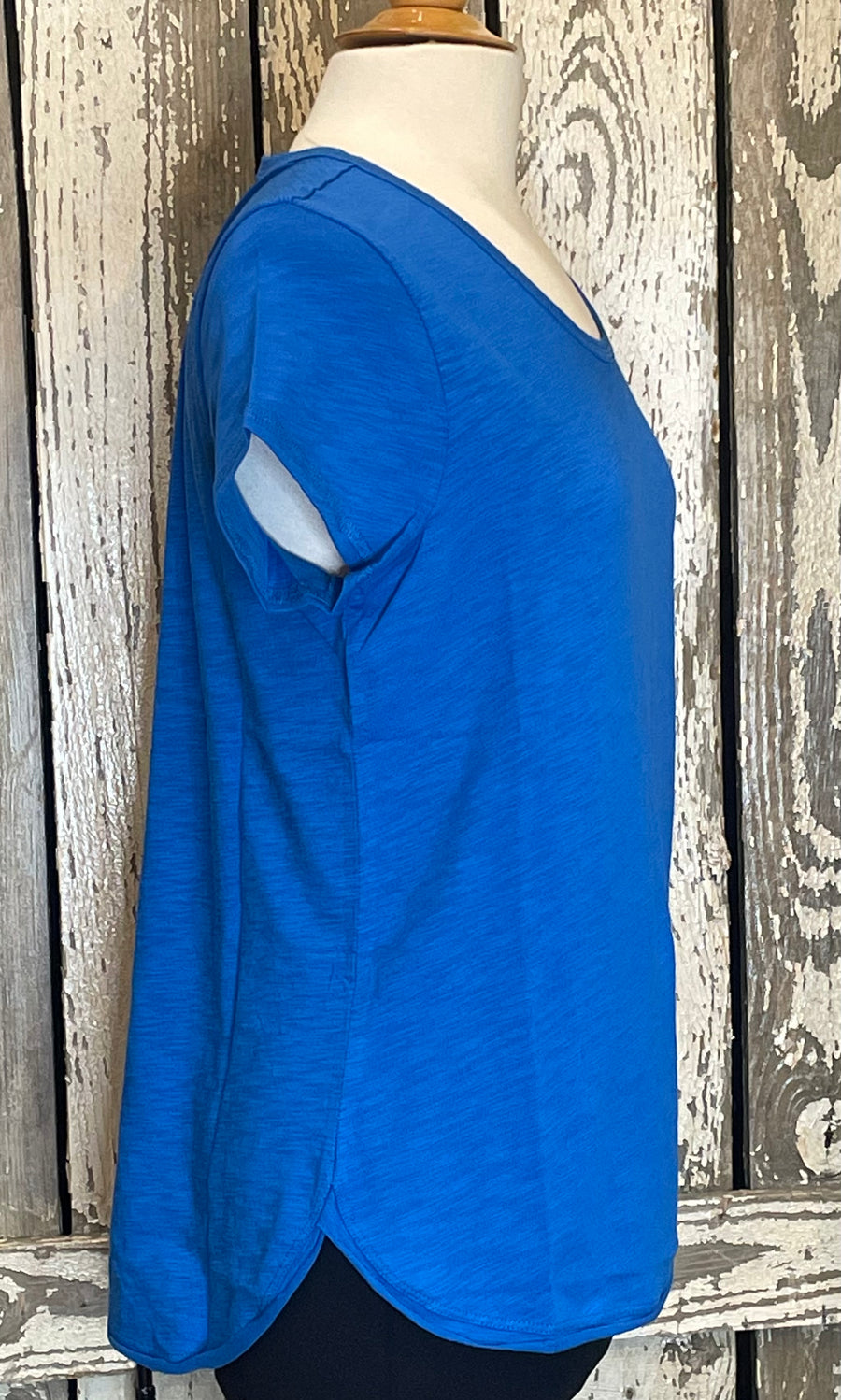 Escape Scoop Neck Slub Tee 10007 - Robin Boutique-Boutique 