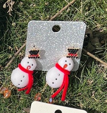 Snowman Earrings - Robin Boutique-Boutique 
