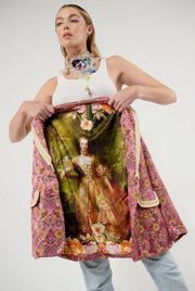 Renaissance Silk Jacquard Blazer by Aratta