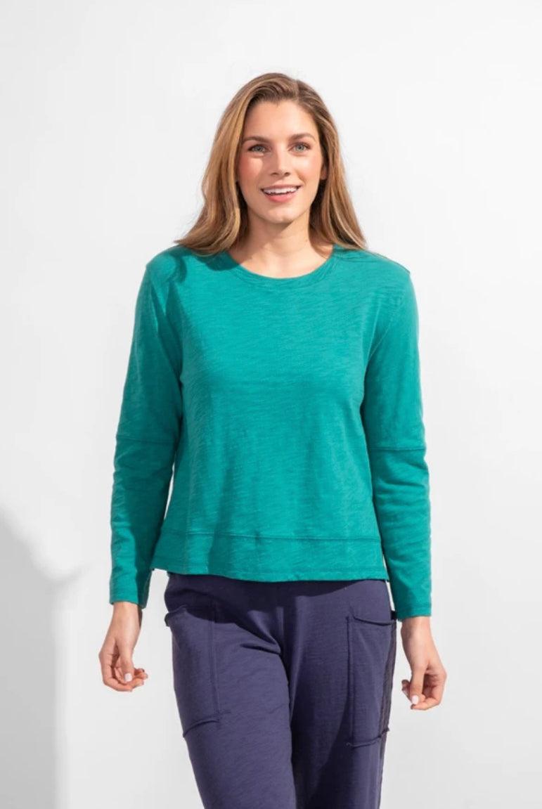 Step Hem Boxy Tee Long Sleeve by Escape by Habitat 10024 - Robin Boutique-Boutique 
