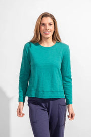 Step Hem Boxy Tee Long Sleeve by Escape by Habitat 10024 - Robin Boutique-Boutique 