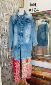 Upcycled Denim Kantha Coat by Kantha Bae - Robin Boutique-Boutique 
