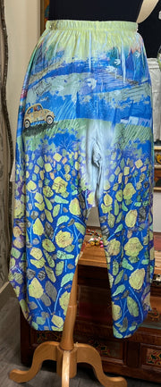 Wide Leg Pant in Family Memories Print by Inoah