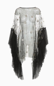 Gold Glitter Mesh Tunic Dress BC3245