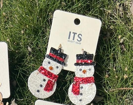 Snowman Earrings - Robin Boutique-Boutique 
