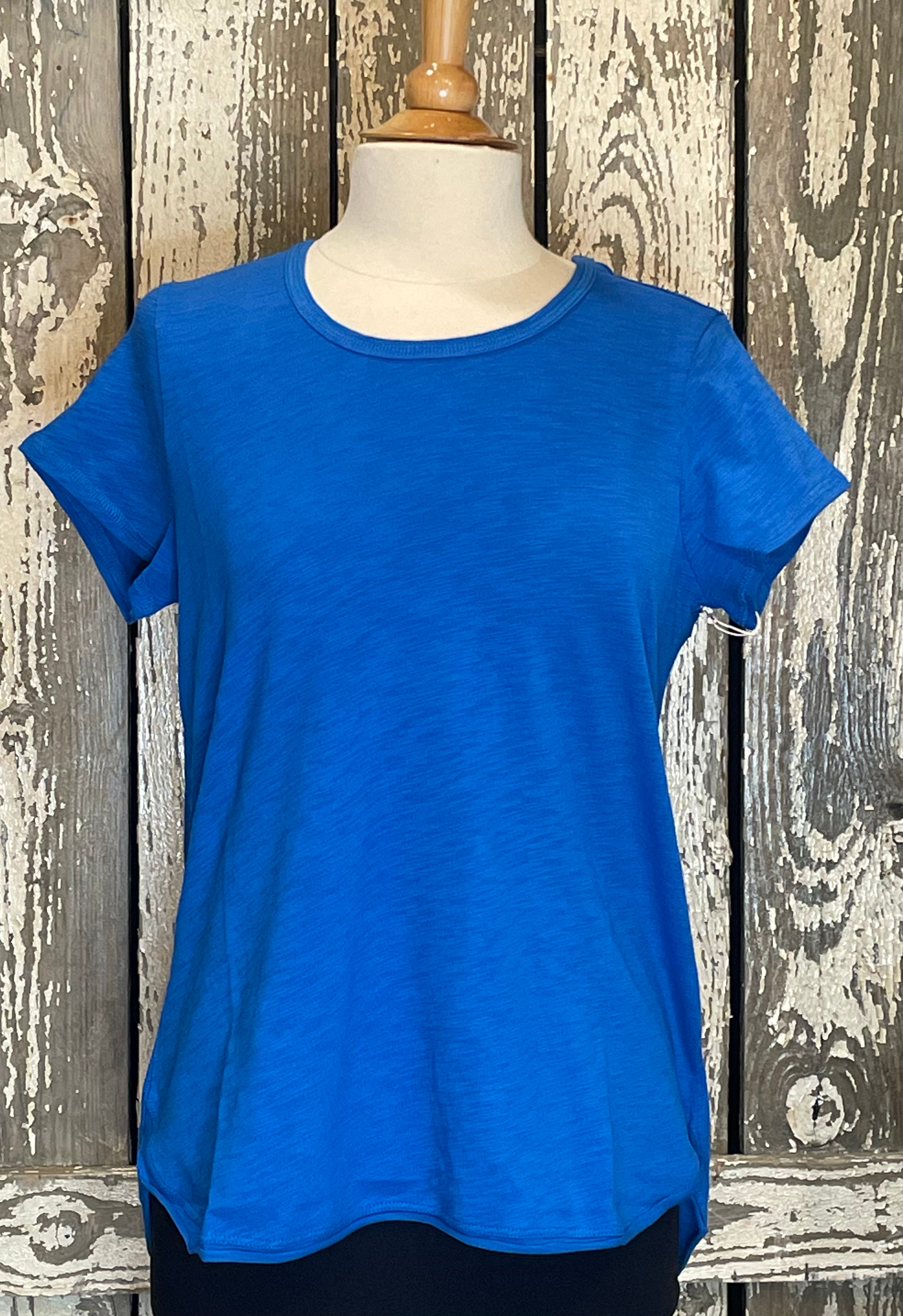 Escape Scoop Neck Slub Tee 10007 - Robin Boutique-Boutique 