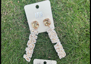 Happy New Year Glitter Earrings - Robin Boutique-Boutique 