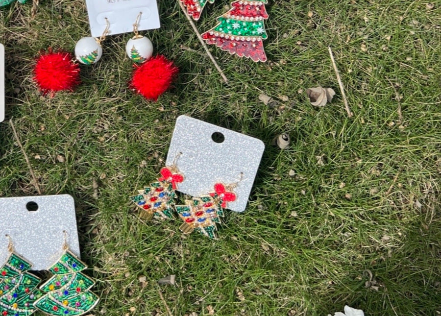 Christmas Tree Earrings - Robin Boutique-Boutique 
