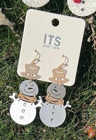 Snowman Earrings - Robin Boutique-Boutique 