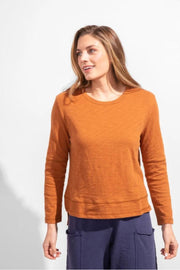 Step Hem Boxy Tee Long Sleeve by Escape by Habitat 10024 - Robin Boutique-Boutique 