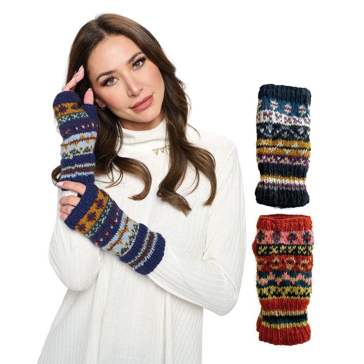 Tribal Striped Handwarmer G563 - Robin Boutique-Boutique 