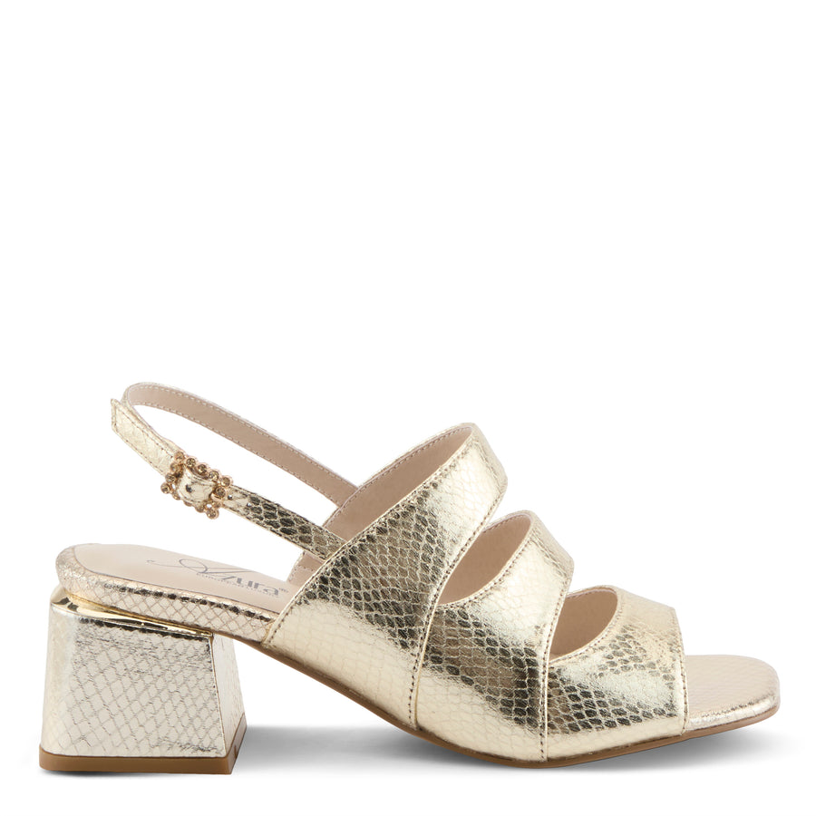 Glitteoertwins Block Heel Sandal Evening Shoes by Azura Robin Boutique