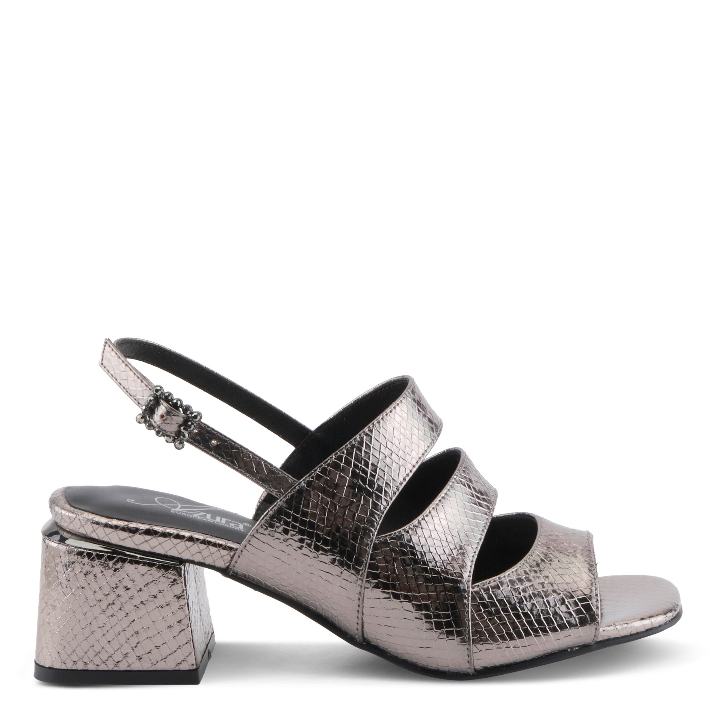 Glitteoertwins Block Heel Sandal Evening Shoes by Azura Robin Boutique