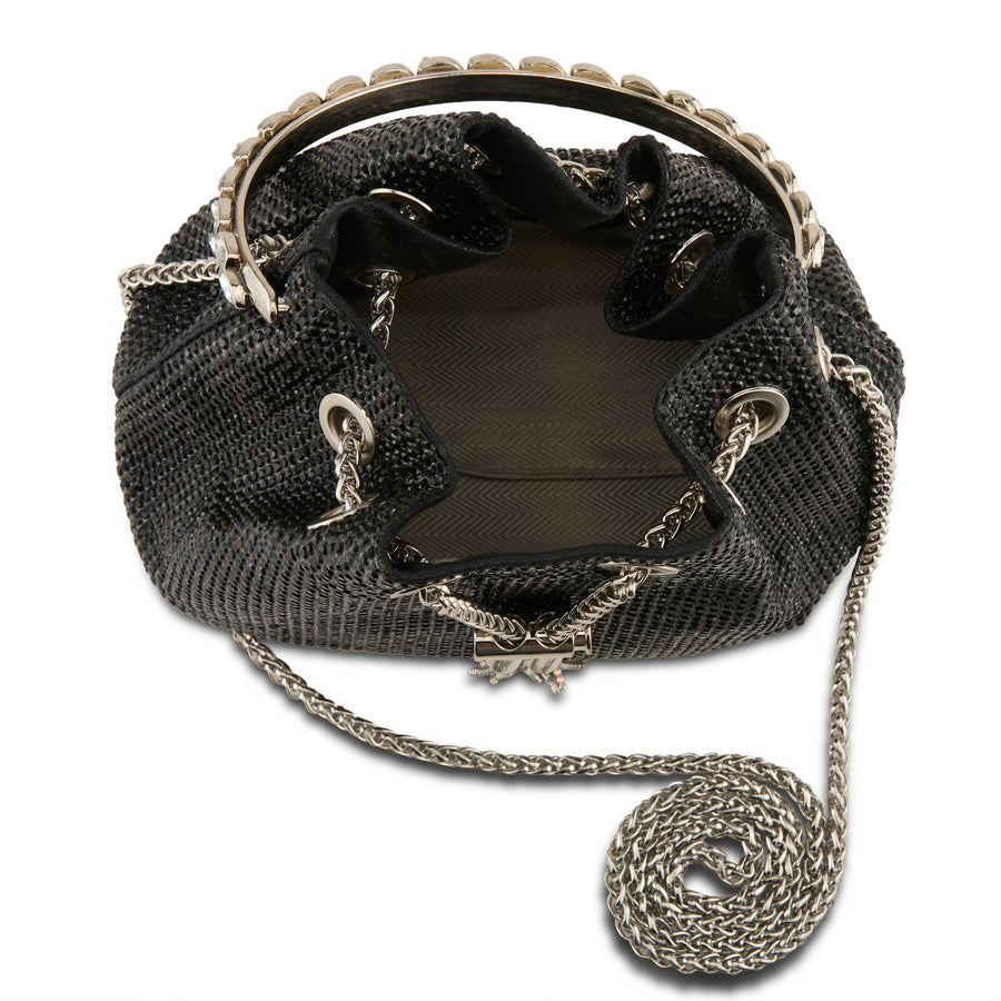 Azura Crown Handbag Open View - Robin Boutique