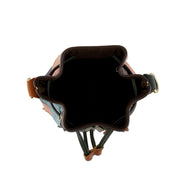 L'Artiste Leather Handbag DRAWSTRING Rainbow