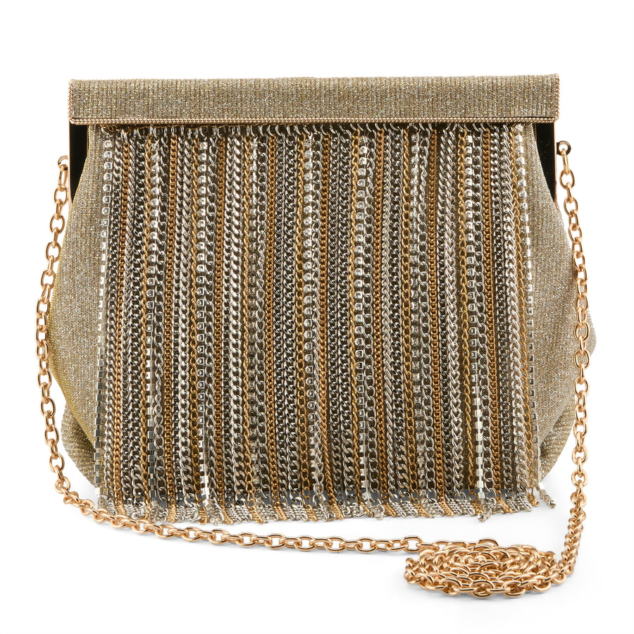 AZURA Gold Multi Evening Handbag Robin Boutique