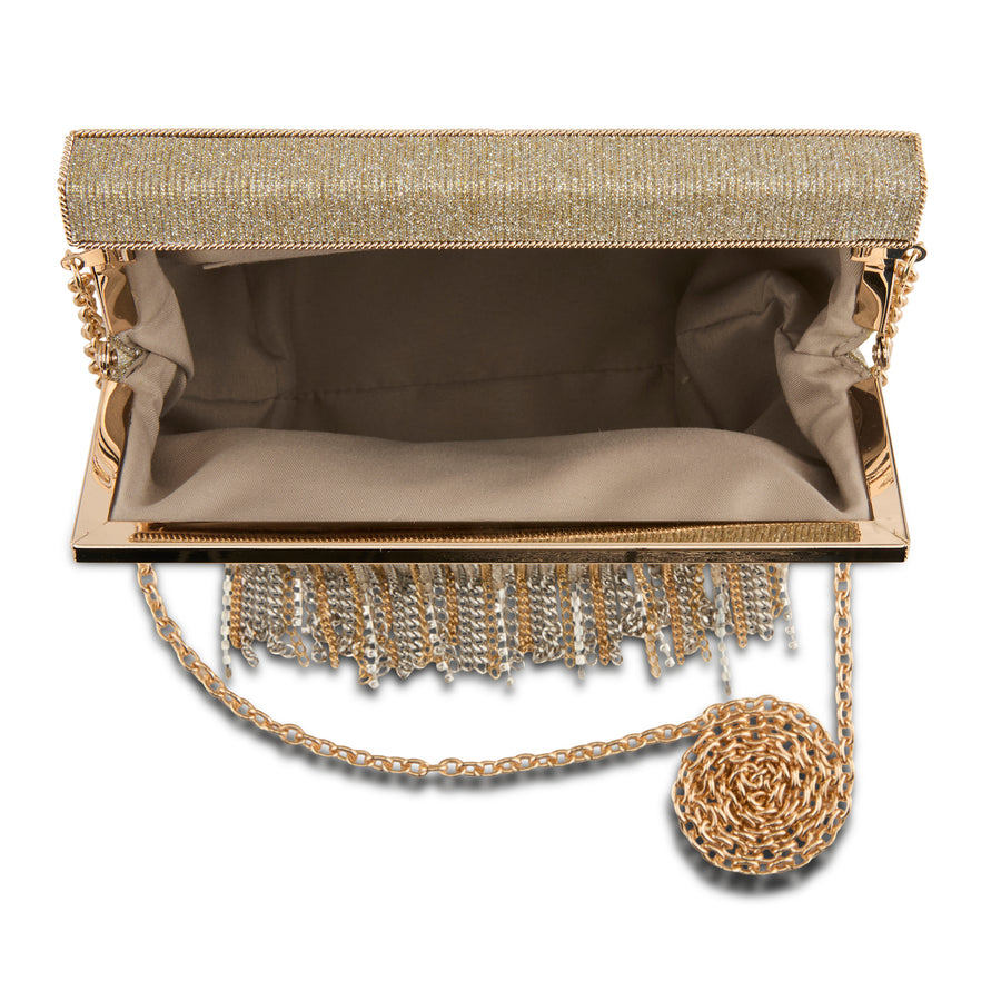 AZURA Gold Multi Evening Handbag Robin Boutique