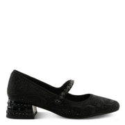 Side View of Icedelite Shoes in Black - Robin Boutique