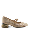 Side View of Icedelite Shoes in Gold - Robin Boutique