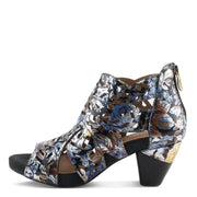 L'Artiste Icon-Met Tooled Leather Ankle Sandal Robin Boutique