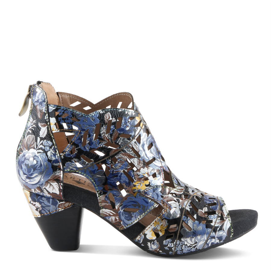 L'Artiste Icon Tooled Leather Ankle Sandal