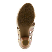 L'Artiste Icon Tooled Leather Ankle Sandal