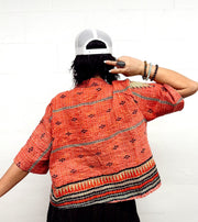 Kantha Clarity Crop Button Down #250 by Kantha Bae