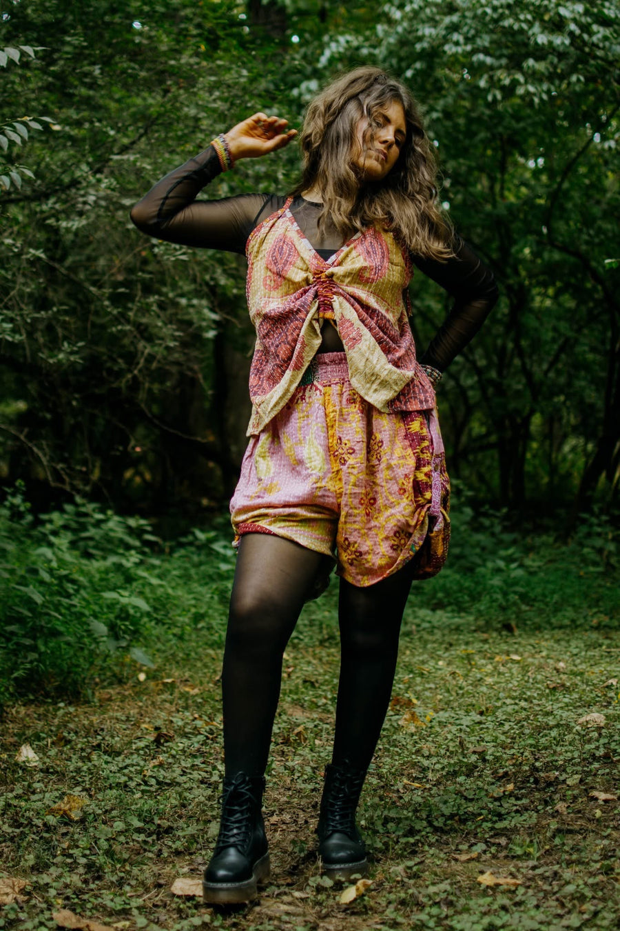 Kantha Butterfly Shorts #5008 by Kantha Bae