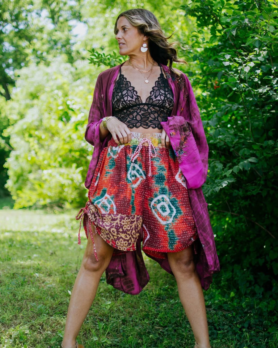 Kantha Butterfly Shorts #5008 by Kantha Bae