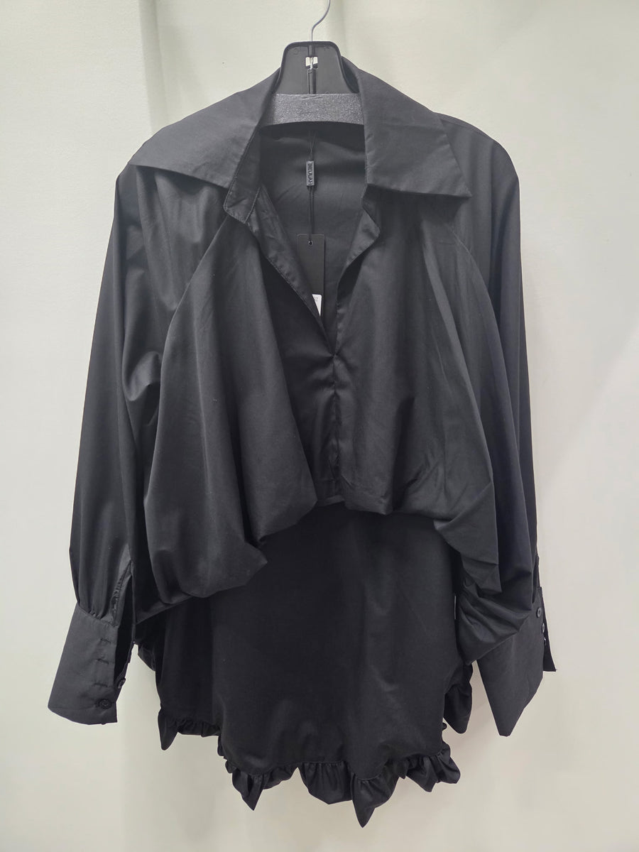 High Low Top in Black by Beulah KC2462 Robin Boutique
