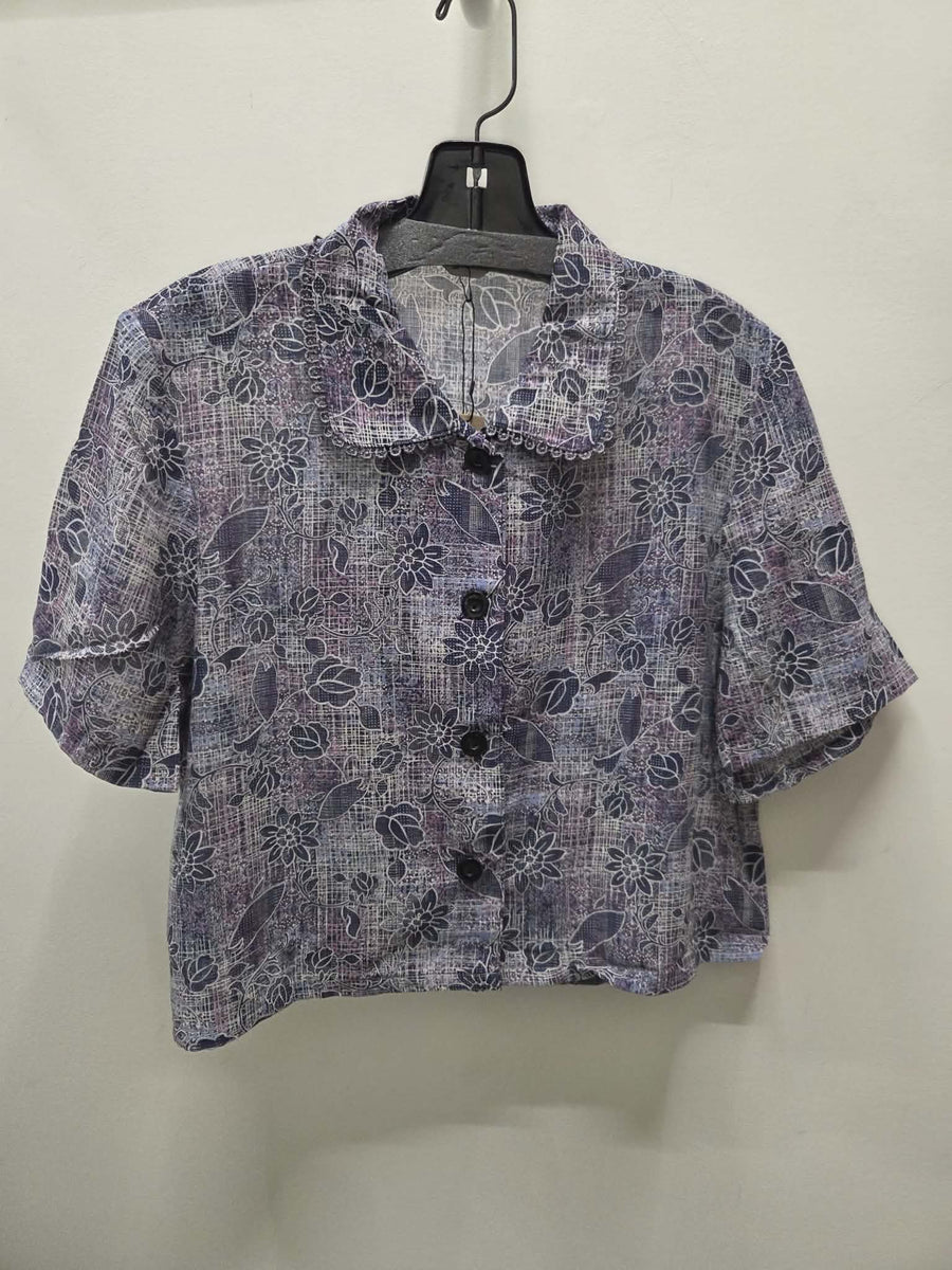 Reworked Flowy Crop Button Down #113