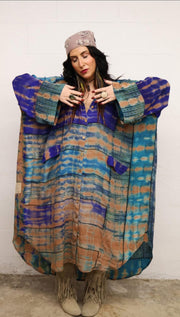 Crepe Sari Free To Be Longsleeve Maxi #013 by Kantha Bae