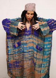 Crepe Sari Free To Be Longsleeve Maxi #013 by Kantha Bae