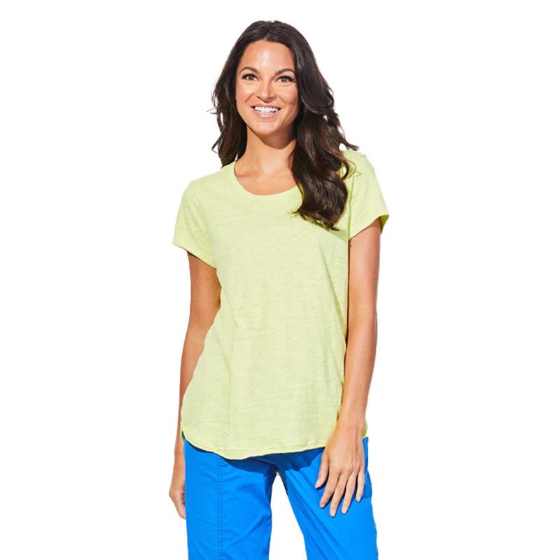 Escape Scoop Neck Slub Tee 10007 - Robin Boutique-Boutique 