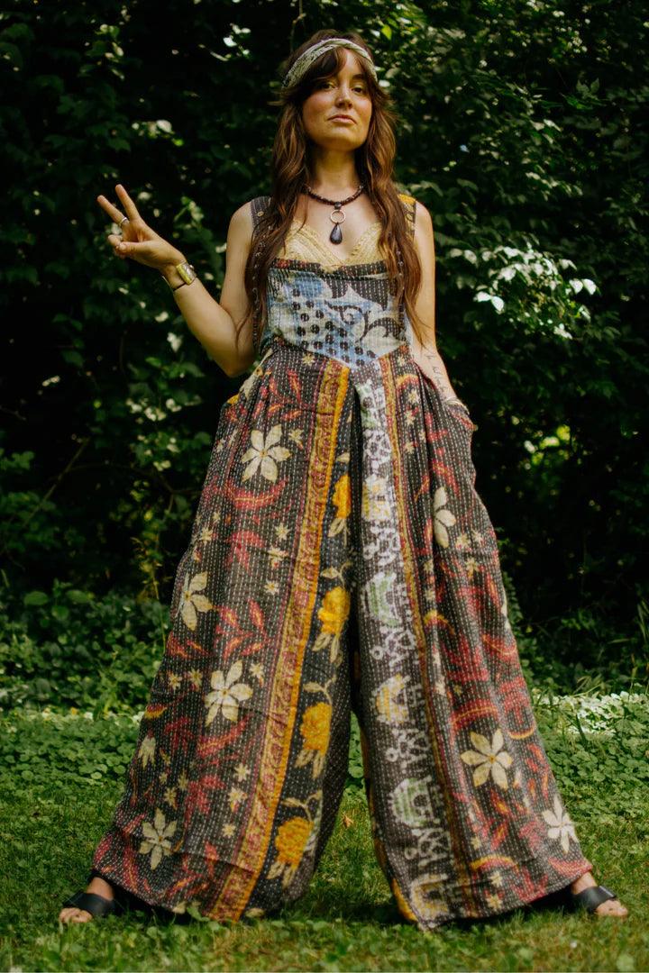 Kantha Crossroad Overalls by Kantha Bae - Robin Boutique-Boutique 