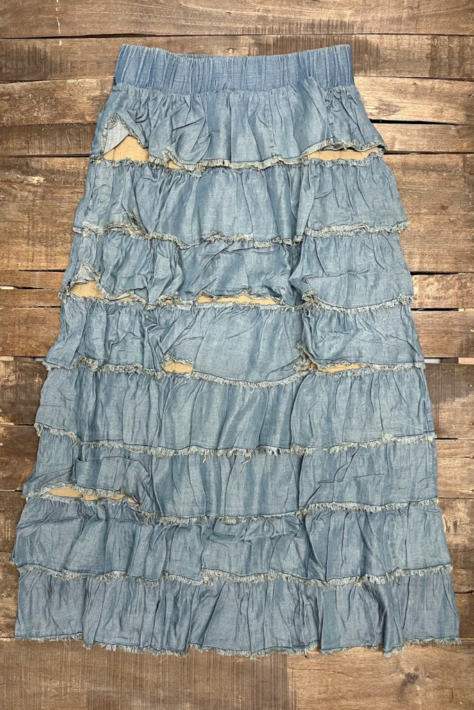 Layers Of Blue Skies Skirt by Jaded Gypsy
