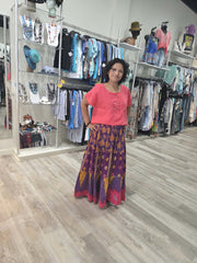 Pareo Kantha Monarch Maxi Skirt #160 by Kantha Bae