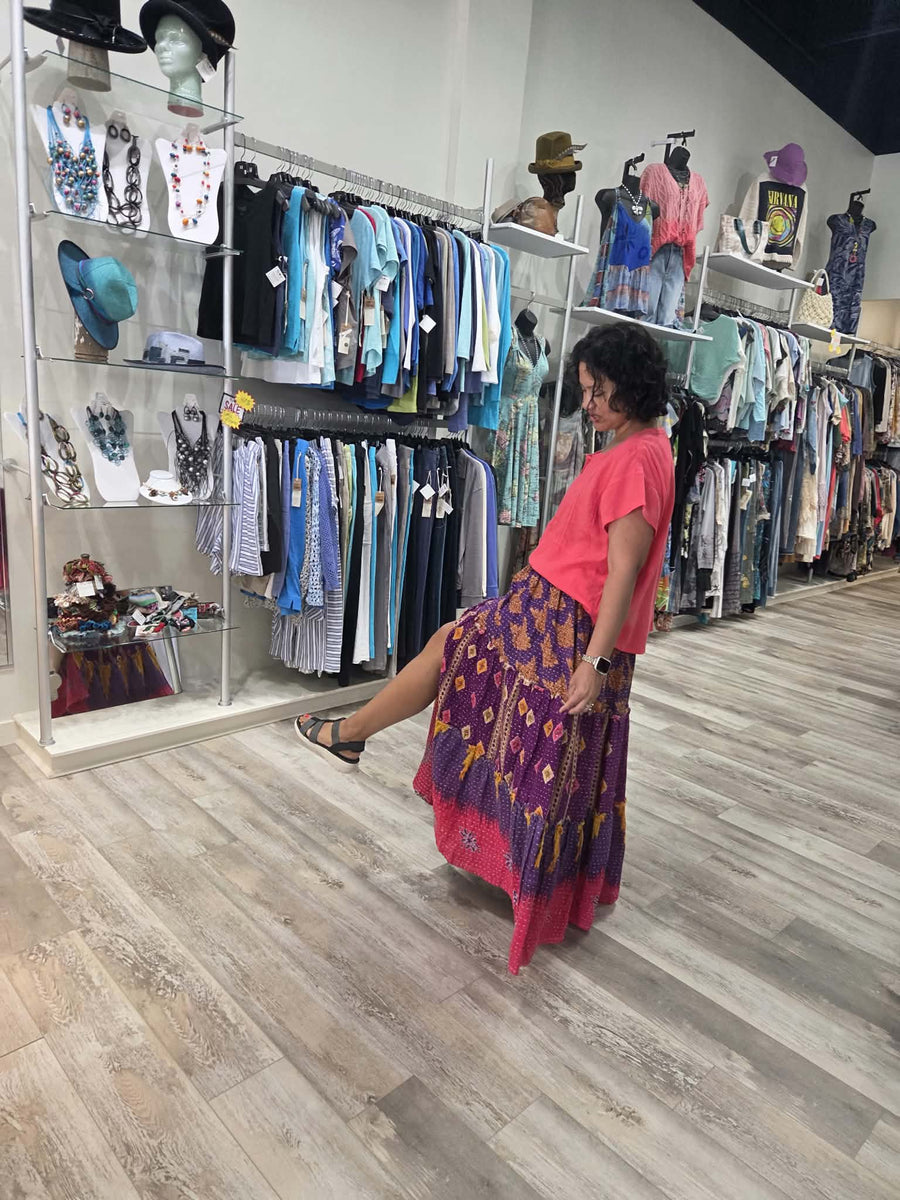 Pareo Kantha Monarch Maxi Skirt #160 by Kantha Bae