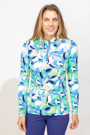 Perfect UPF Zip Top in Floral Print by Escape