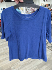 Cotton Slub Seamed Elbow Tee by Escape