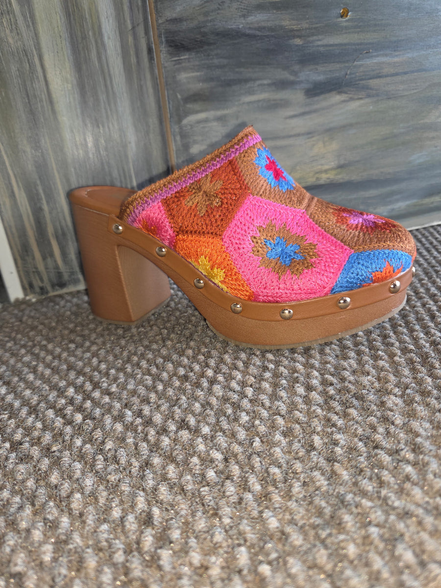 Crochet Izzy-Kaoto Heeled Clog