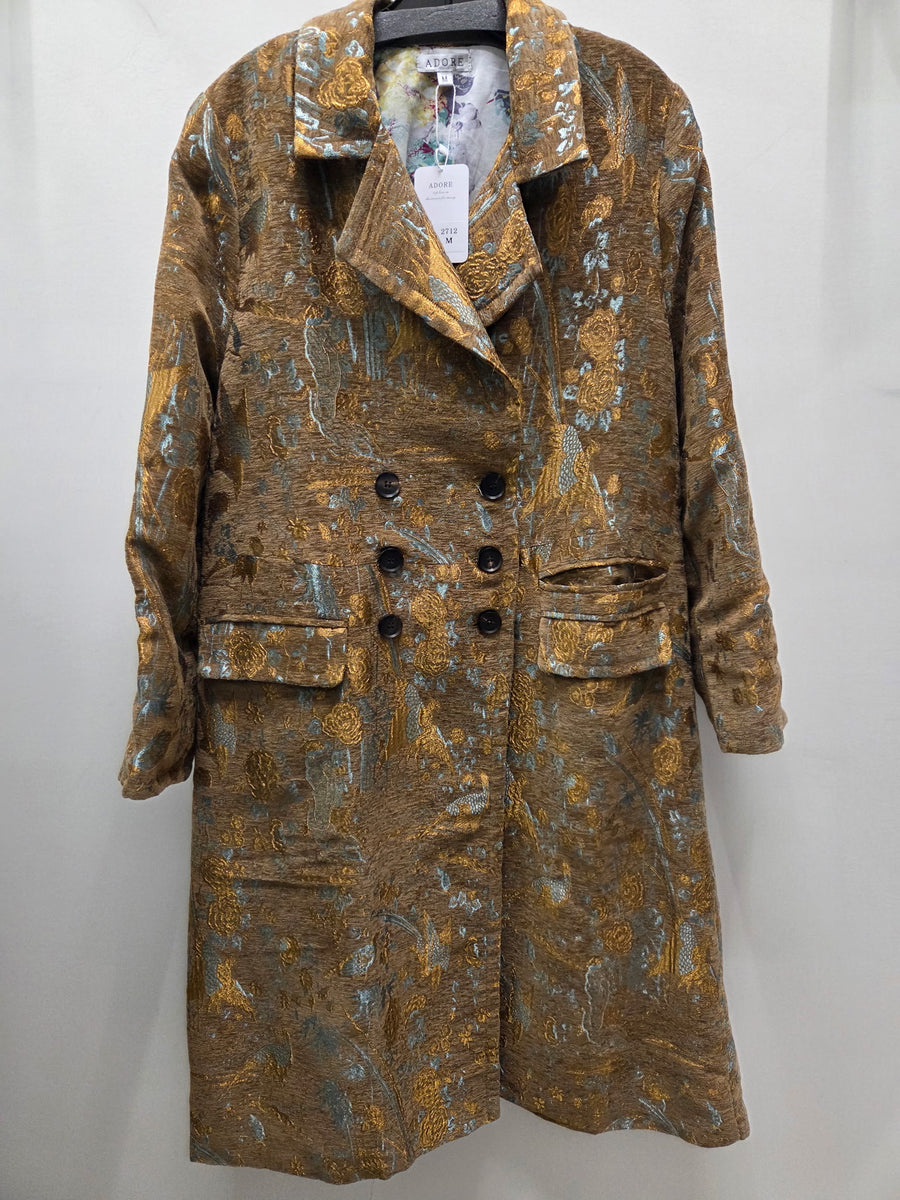 Jacquard Duster Coat by Adore