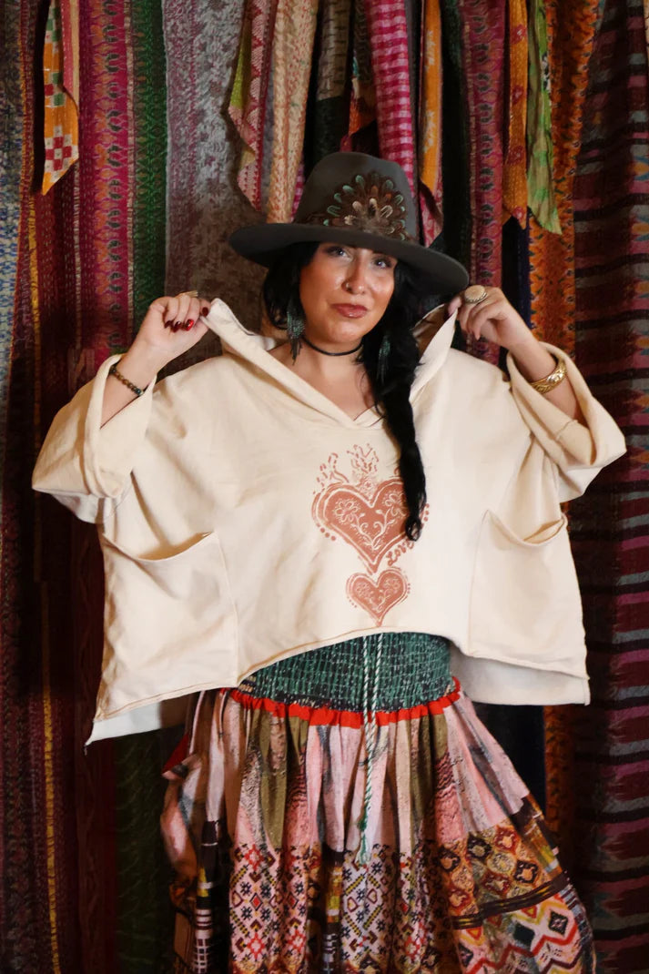 Dream Cropped Hoodie in Love by Kantha Bae
