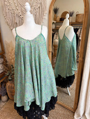 Rasgulla Sari Moonchild Mini Dress #007 by Kantha Bae