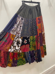 Patchwork Maxi Skirt