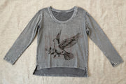 Free Spirit Dove Terry Top by Paper Lace